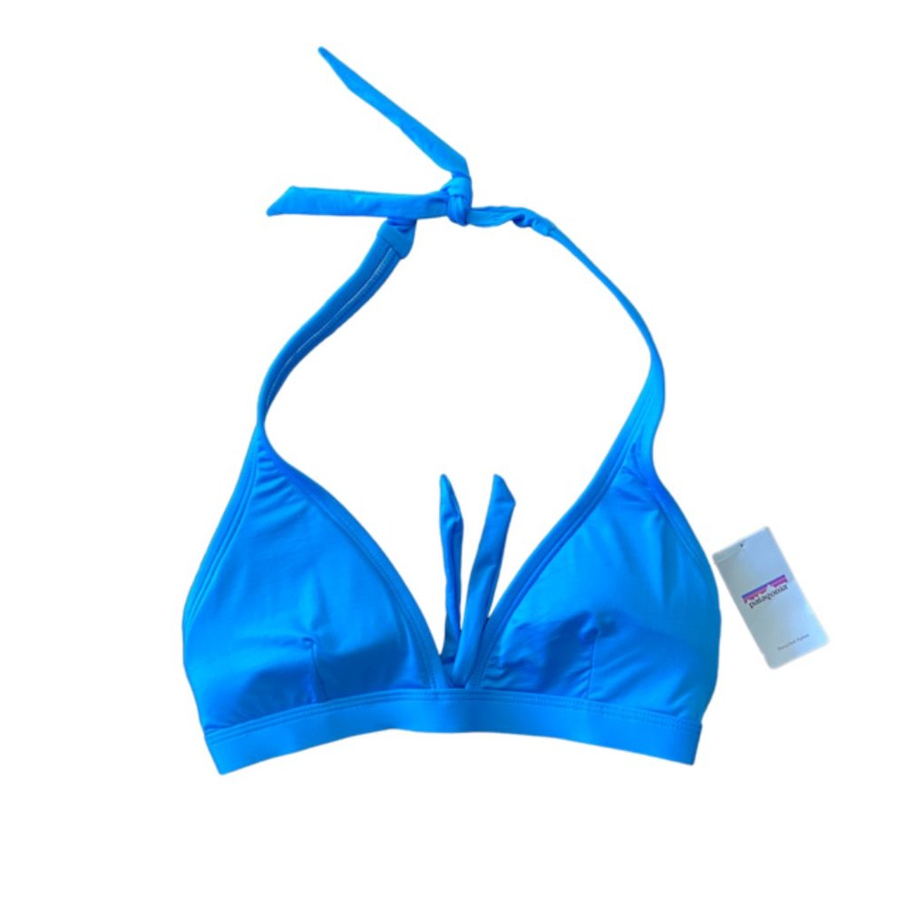 Patagonia Bright Blue Halter Swim Top